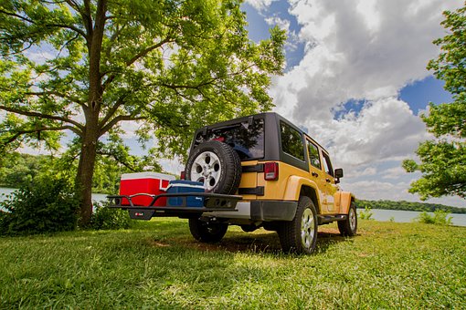 Jeep, See, Natur, Offroad, Ferien