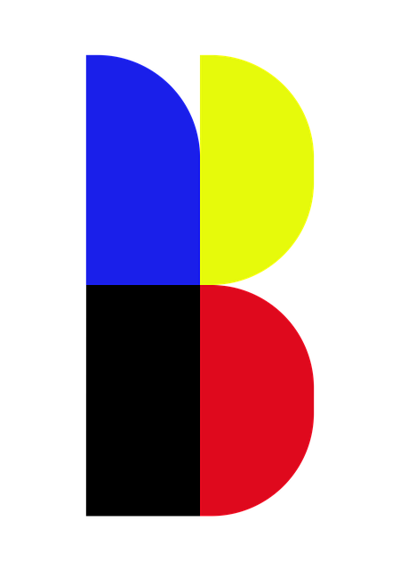 Free bauhaus letter symbol illustration