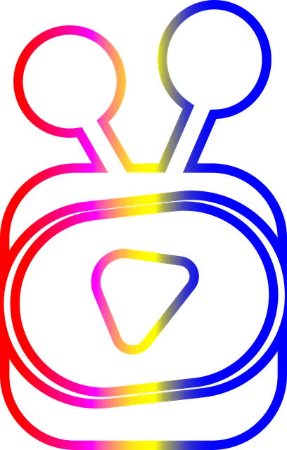 Free tv play color vector