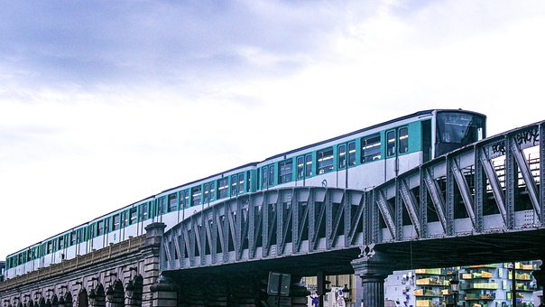 Metro, By, Tog, Urban, Paris