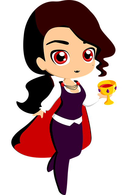 Download free HD stock image of Vampire Girl Free vampire girl woman illustration