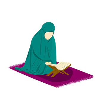 Vrouw, Moslim, Al-Koran, Gebed, Hijab