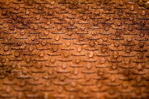 Rost, Stahl, Metall, Orange, Muster