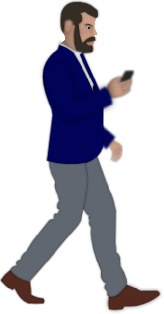 Free Walking Man vector and picture