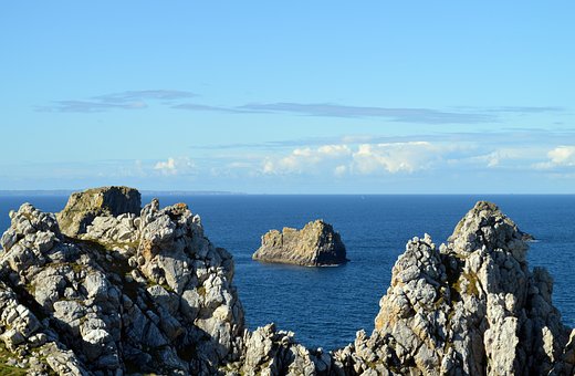 Hav, Klipper, Ocean, Horisont, Himmel