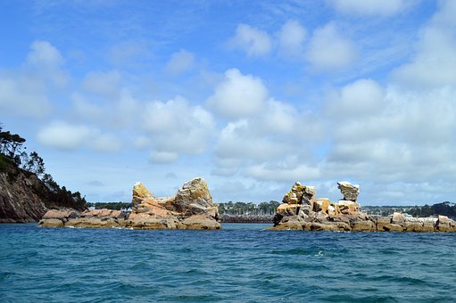 Hav, Klipper, Ocean, Horisont, Himmel