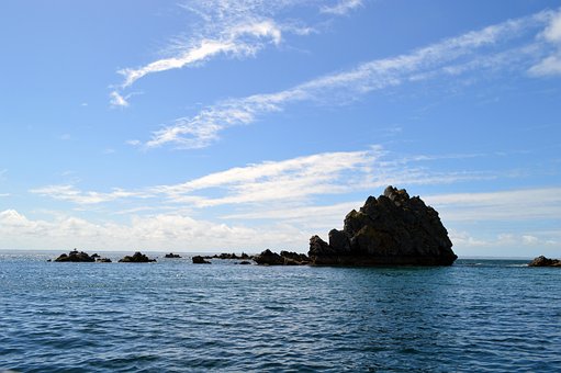 Hav, Klipper, Ocean, Horisont, Himmel