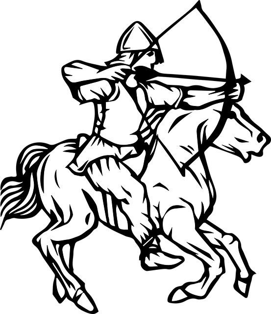Kůň, Lukostřelec, Luk, Příroda, Lov, Hun