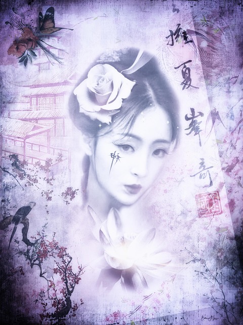 Free asian woman portrait illustration