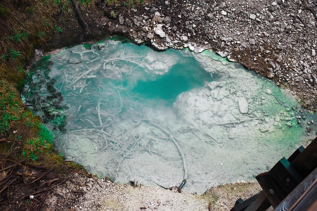 Geysir, Yellowstone, Wyoming, Schwimmbad