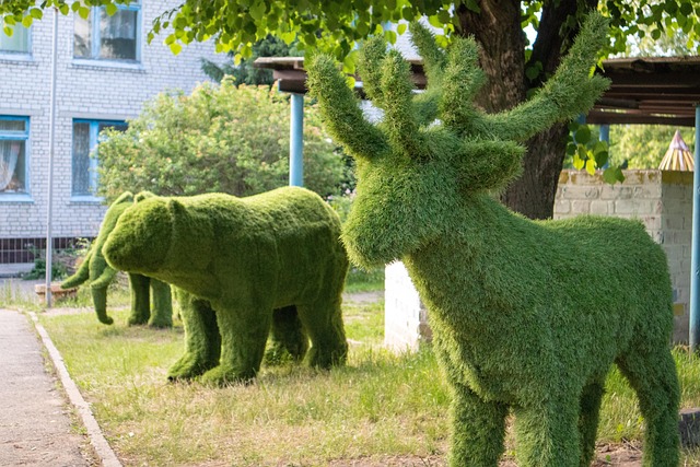 Kunst, Figuren, Zahlen, Tiere, Grün
