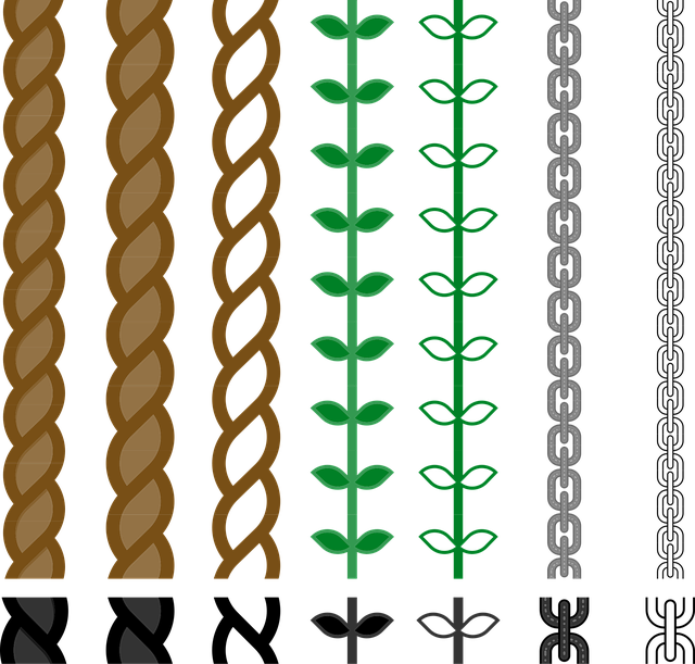 Free pattern texture chain vector