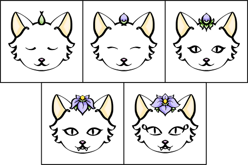 Abzeichen, Zucken, Symbol, Katze