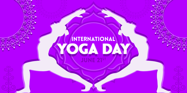 Free yoga global wellness vector