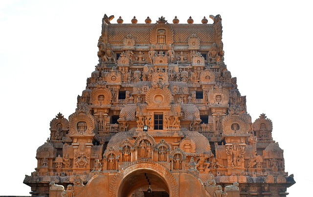 Tempel, Turm, Skulptur, Thanjavur