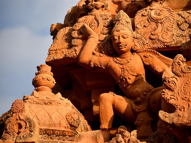 Turm, Tempel, Skulptur, Thanjavur