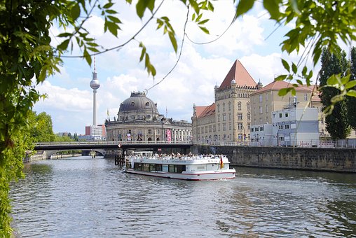 Berlin, Flod, By, Ferie, Arkitektur