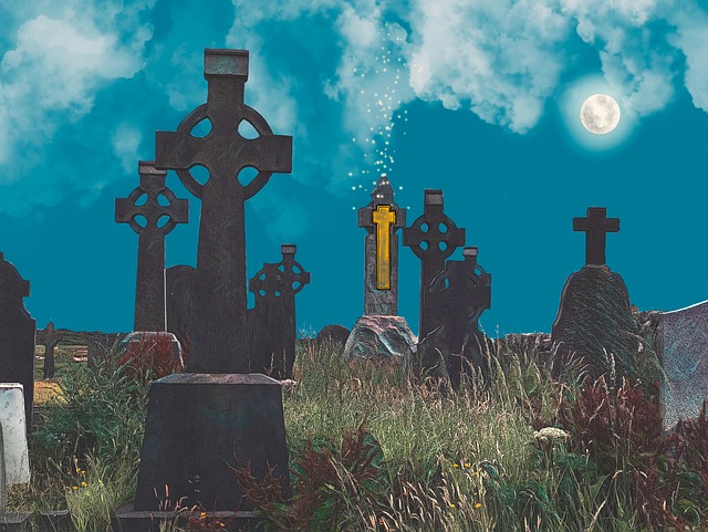 Free celtic crosses ireland cemetery illustration