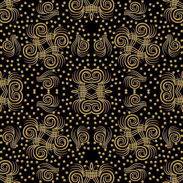 Pattern, Seamless, Gold, 3D, Abstraction