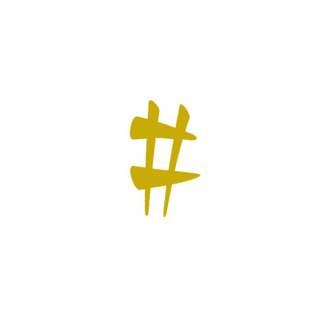 Free hashtag popular icon illustration