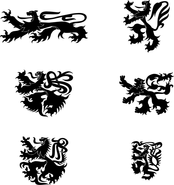 Panter, Løve, Emblem, Heraldikk