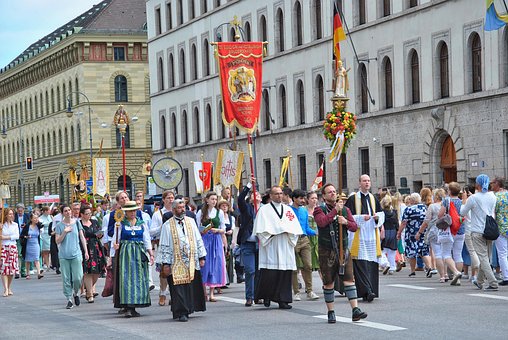 Jesu Legeme, München, Procession, Kirke