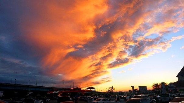 Free Glow Sunset photo and picture