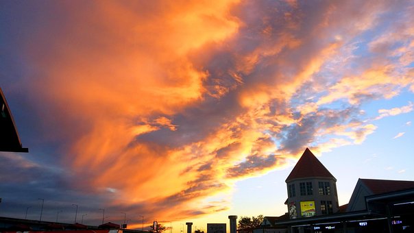 Free Glow Sunset photo and picture