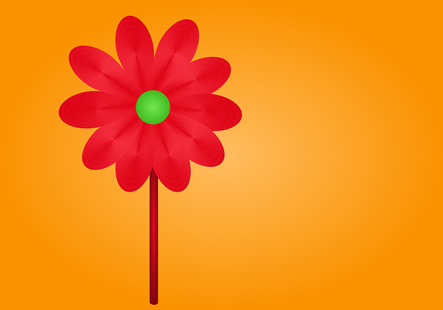 Floare Rosie, Felicitare, Petale