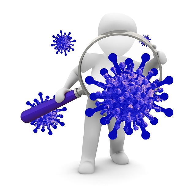 Free corona examination research illustration