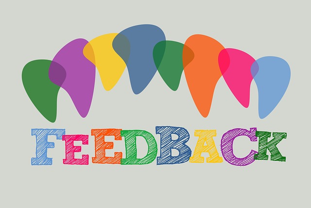Free feedback report back balloons illustration