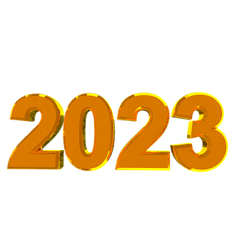 Año Nuevo, 2023, Houston, Texto 3D