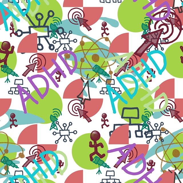 Free pattern add adhd background illustration
