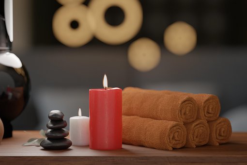Wellness, Lempelse, Stearinlys, Sten