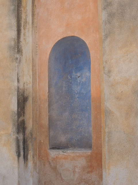 Italien, Sardinien, Kirke, Væg, Niche
