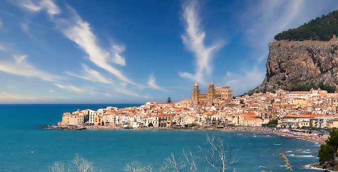 Sicília, Cefalu, Natureza, Ilha, Mar