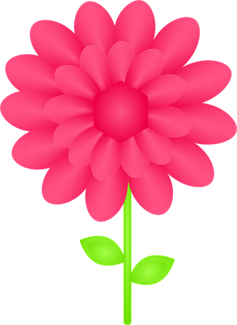 Free pink flower to flourish flora vector