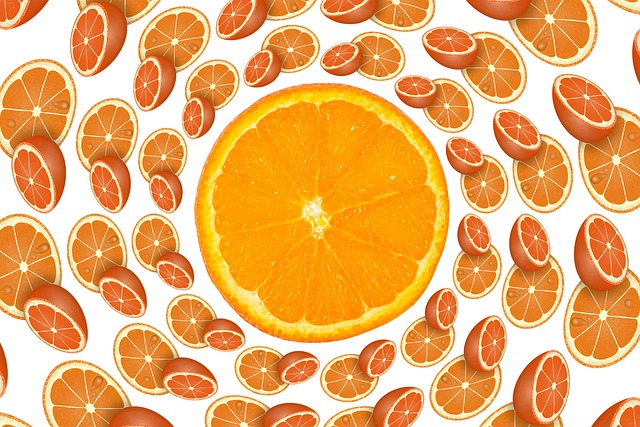 Free oranges fruit health illustration