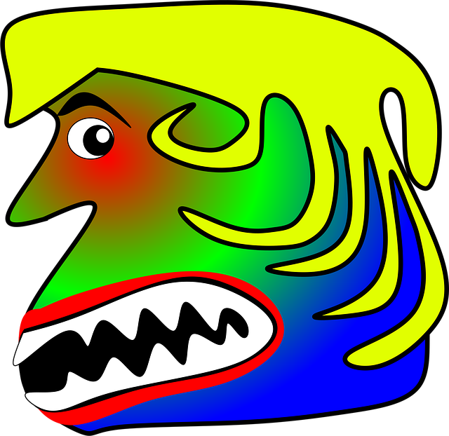 Free face ugly strange vector
