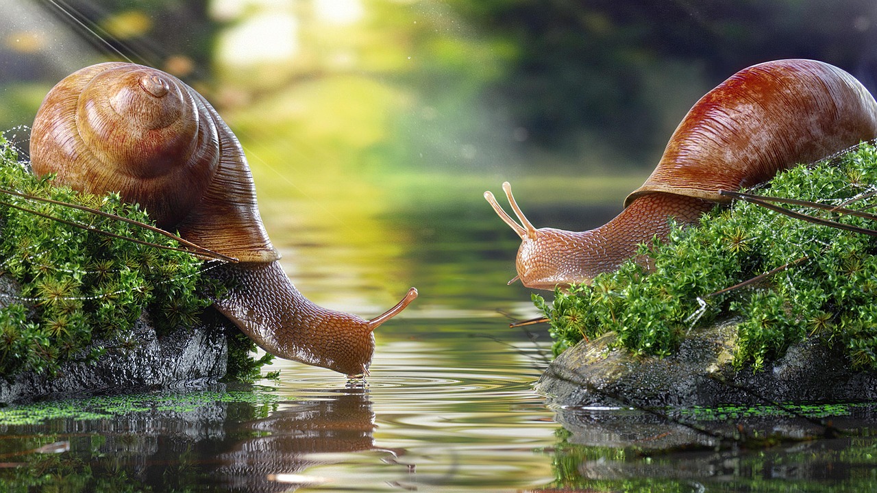 Snail Water Nature Free photo on Pixabay Pixabay