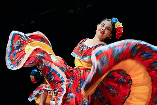 Danser, Folklorico, Mexico, Farverig