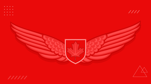 Free wings maple leaf wallpaper illustration