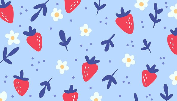 Free Strawberries Background illustration and picture