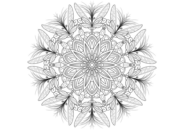 Mandala, Ornament, Stregtegning, Blomst