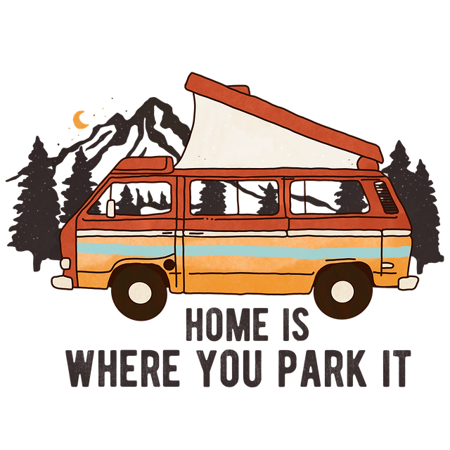 Free camping hiking nature illustration