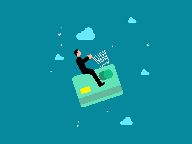 Free shopping cart visa illustration