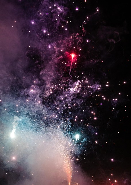 Nacht, Smog, Feuerwerk, Hell, Aussicht