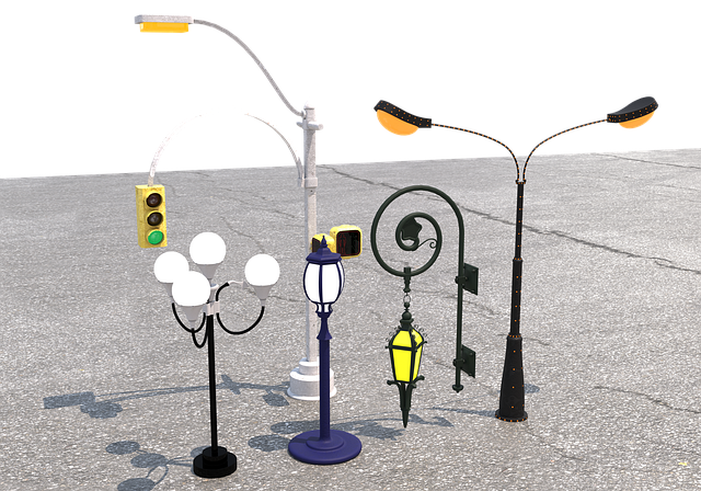 Free street light lamp illustration