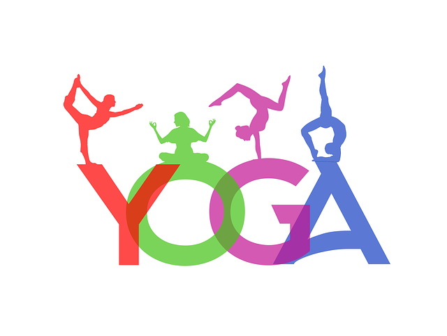 Free meditation yoga sign vector