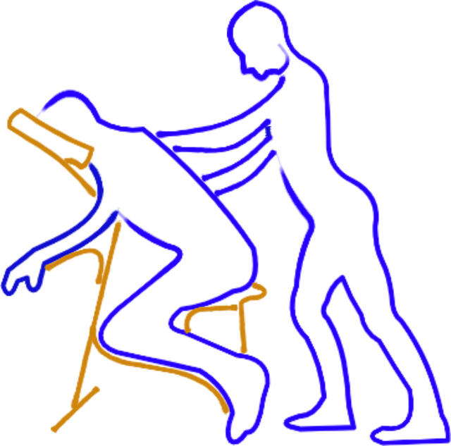 Siddende Massage, Massage, Silhuet